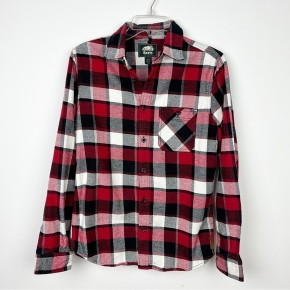 Roots | Long Sleeve  Plaid Shacket Coat Size XS - Picture 1 of 8